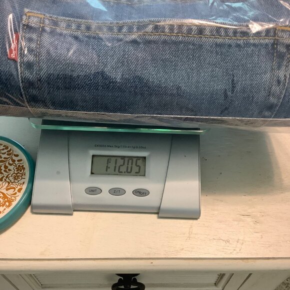 Levi’s 505 Men’s Straight Fit Blue Jeans 40x29 Classic Denim, GUC, Vintage Wash - Picture 12 of 12